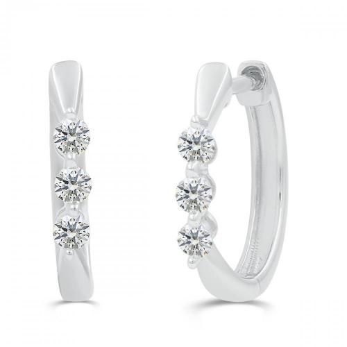 Love Spell Lab-grown Diamonds Hoops 0.25 Ct. T.w. in Sterling Silver
