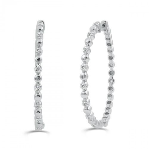 Love Spell Lab-grown Diamonds Hoops 0.50 Ct. T.w. in Sterling Silver