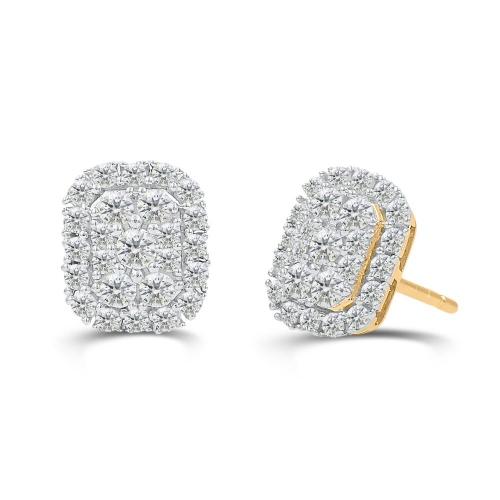 Love Spell® Lab-grown Diamonds Halo Studs - 0.67 Ct. T.w.
