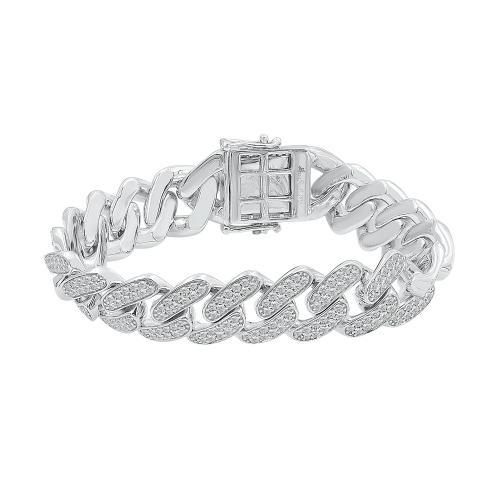 Link N Lock® Lab-grown Diamonds Cuban Bracelet-11.20 Ct. T.w.