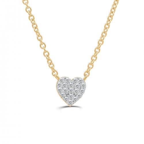 Love Spell® Lab-grown Diamonds Heart Necklace - 0.20 Ct. T.w.