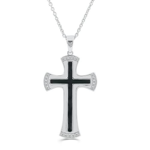 Link N Lock® Lab-grown Diamonds Cross Pendant-0.30 Ct. T.w.
