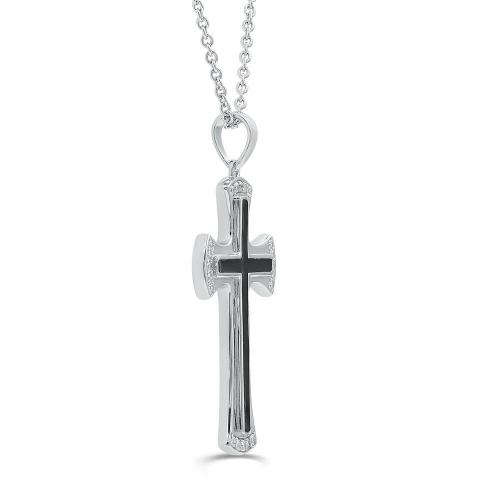 Link N Lock® Lab-grown Diamonds Cross Pendant-0.30 Ct. T.w.