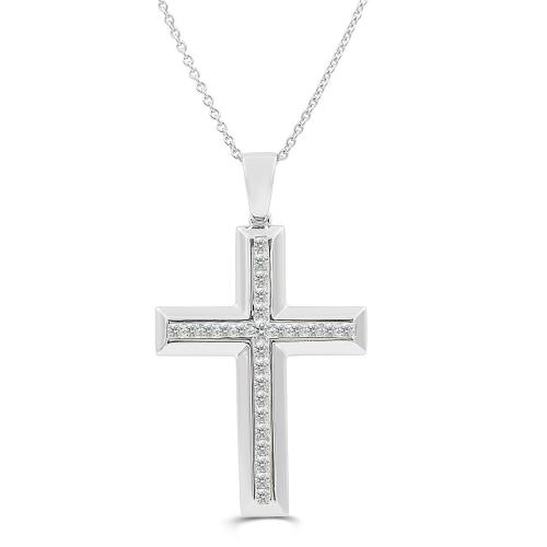 Link N Lock® Lab-grown Diamonds Cross Pendant-2.10 Ct. T.w.