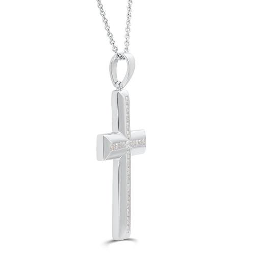 Link N Lock® Lab-grown Diamonds Cross Pendant-2.10 Ct. T.w.
