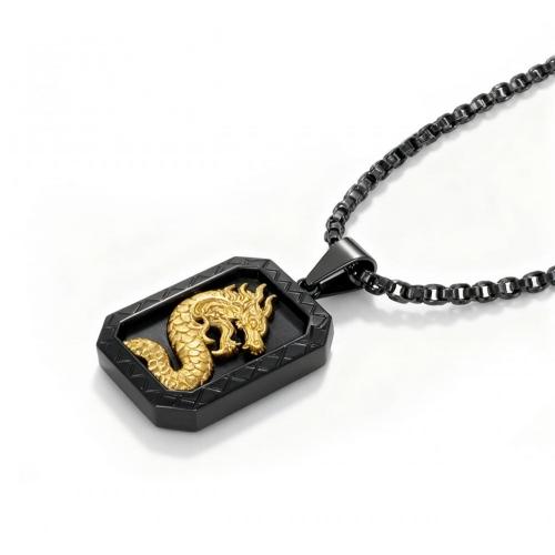 Link N Lock® Stainless Steel Dog Tag Pendant With 24 Inch Round Box Chain