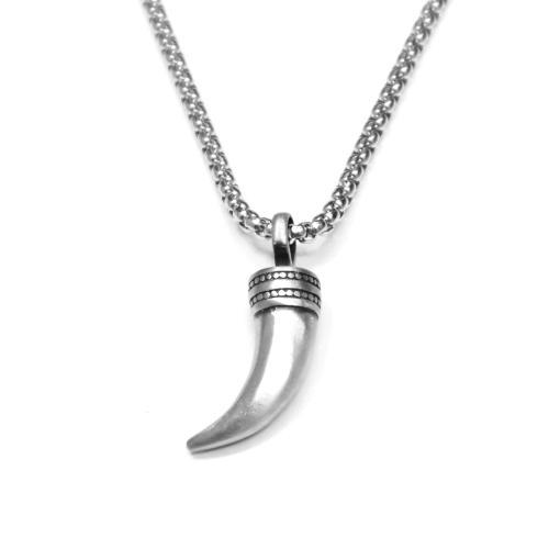 Link N Lock® Stainless Steel Talon Pendant With 24 Inch Round Box Chain