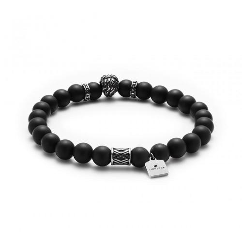 Link N Lock® Onyx Beads Bracelet - 7.5 Inches