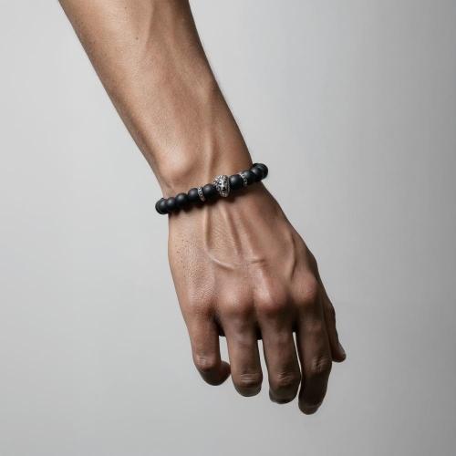 Link N Lock® Onyx Beads Bracelet - 7.5 Inches