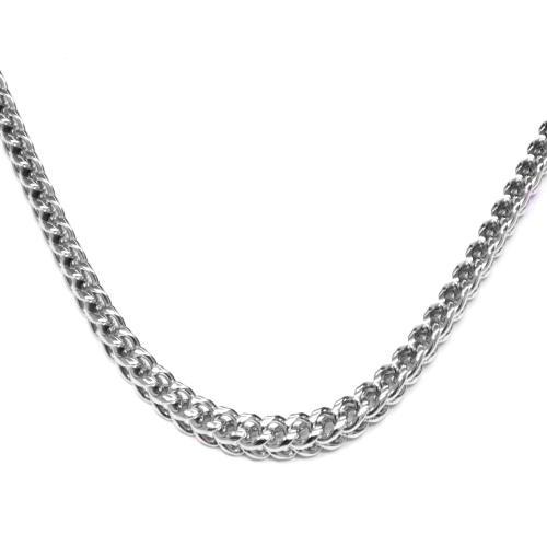 Link N Lock® Silver Ion Plated Stainless Steel Franco Chain - 26 Inches, 5mm