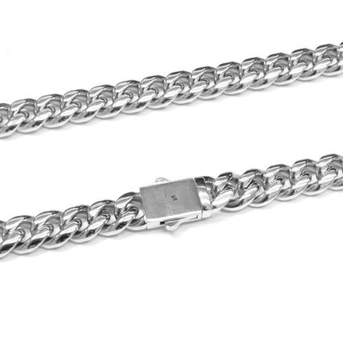 Link N Lock® Stainless Steel Cuban Chain - 26 Inches, 12mm