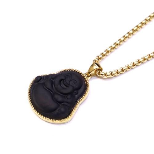 Link N Lock® Matte Yellow Buddha Pendant