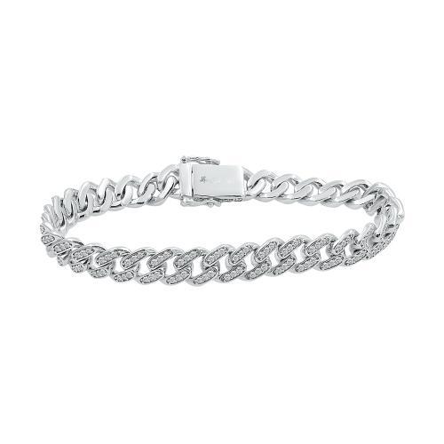 Link N Lock® Lab-grown Diamonds Cuban Bracelet-3.30 Ct. T.w.