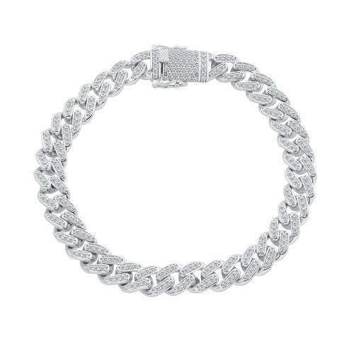 Link N Lock® Lab-grown Diamonds Cuban Bracelet-3.30 Ct. T.w.
