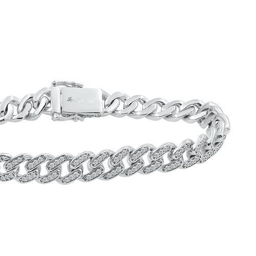 Link N Lock® Lab-grown Diamonds Cuban Bracelet-3.30 Ct. T.w.