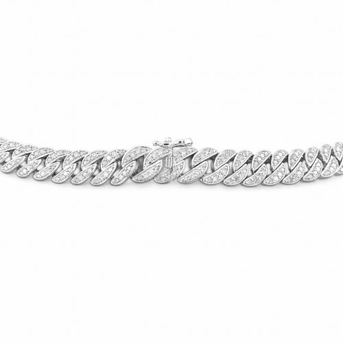 Link N Lock® Lab-grown Diamonds Cuban Link Necklace-10.15 Ct. T.w.