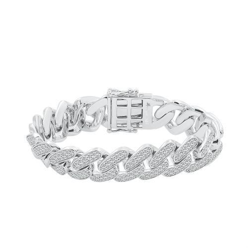 Link N Lock® Lab-grown Diamonds Cuban Bracelet-7.90 Ct. T.w.