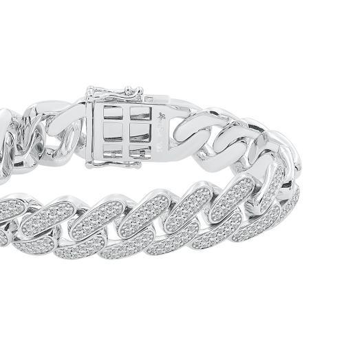 Link N Lock® Lab-grown Diamonds Cuban Bracelet-7.90 Ct. T.w.