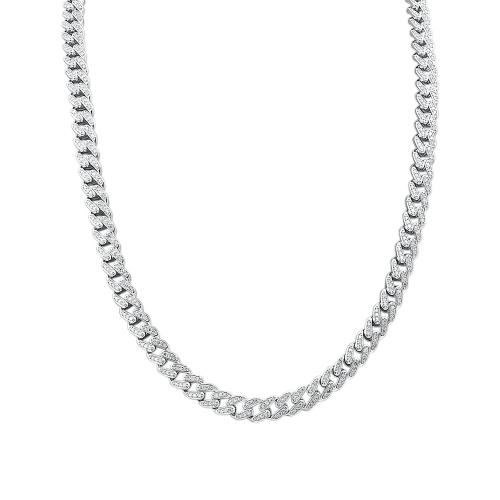 Link N Lock® Lab-grown Diamonds Cuban Link Necklace-8.40 Ct. T.w.