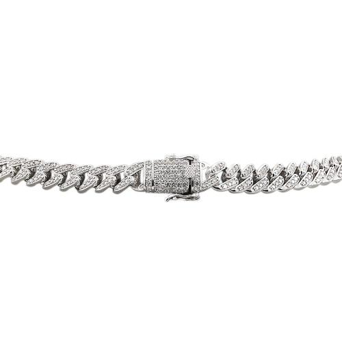 Link N Lock® Lab-grown Diamonds Cuban Link Necklace-8.40 Ct. T.w.