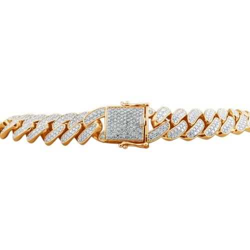 Link N Lock® Lab-grown Diamonds Cuban Link Necklace-27.20 Ct. T.w.