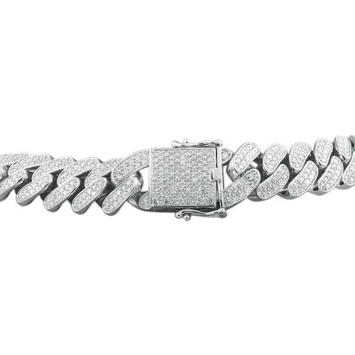Link N Lock® Lab-grown Diamonds Cuban Link Necklace-17.85 Ct. T.w.