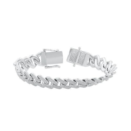 Link N Lock® Lab-grown Diamonds Cuban Bracelet-7.25 Ct. T.w.
