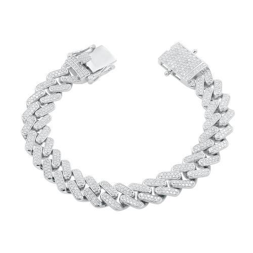 Link N Lock® Lab-grown Diamonds Cuban Bracelet-7.25 Ct. T.w.