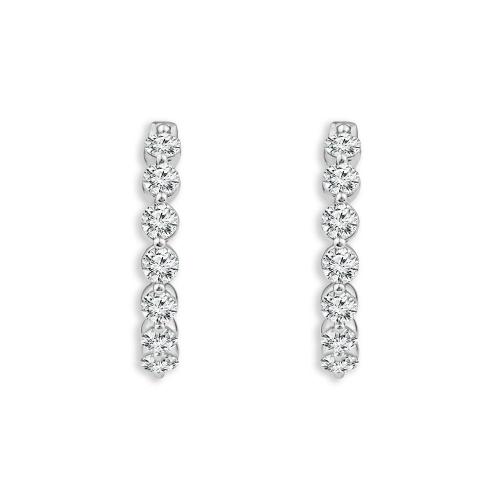 Bella By Ovani® Labgrown Diamond Double Vision Hoops Earrings 2.10 Ct. T.w.