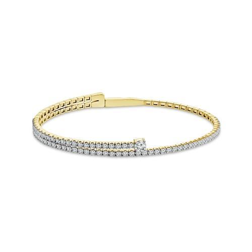 Bella By Ovani® Labgrown Diamond Round Tennis Bangle 2.00 Ct. T.w.