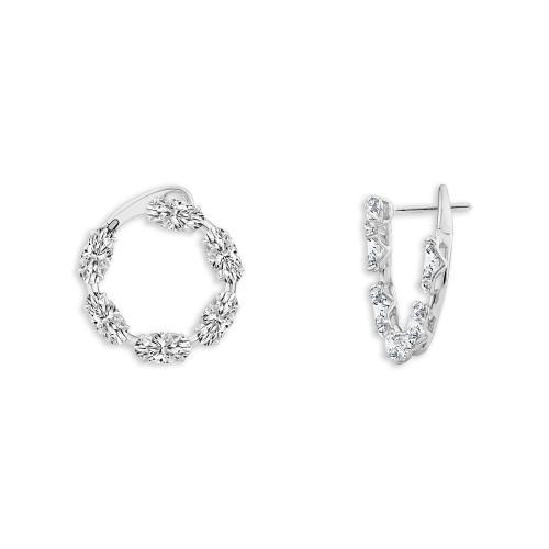 Bella By Ovani® Lab-grown Diamonds Hoops Earrings 5.00 Ct. T.w.