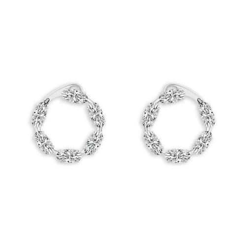 Bella By Ovani® Lab-grown Diamonds Hoops Earrings 5.00 Ct. T.w.
