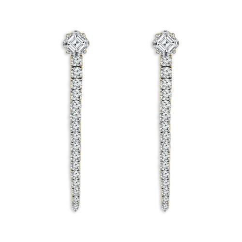 Bella By Ovani® Labgrown Diamond Asscher Journey Earrings 1.50 Ct. T.w.