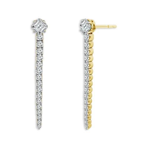 Bella By Ovani® Labgrown Diamond Asscher Journey Earrings 1.50 Ct. T.w.