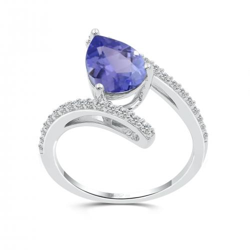 Love Spell® Lab-grown Diamonds And Tanzanite Ring - 0.25 Ct. T.w.