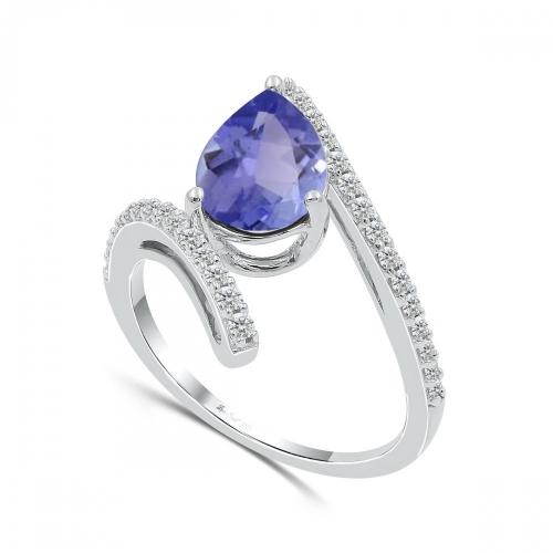 Love Spell® Lab-grown Diamonds And Tanzanite Ring - 0.25 Ct. T.w.