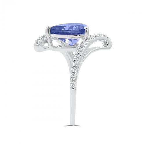 Love Spell® Lab-grown Diamonds And Tanzanite Ring - 0.25 Ct. T.w.