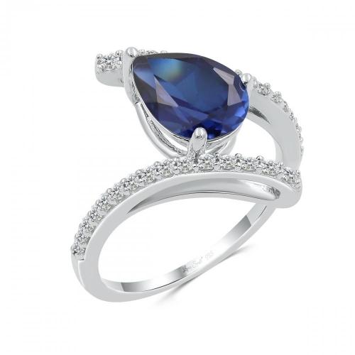Love Spell® Lab-grown Diamonds And Sapphire Ring - 0.25 Ct. T.w.