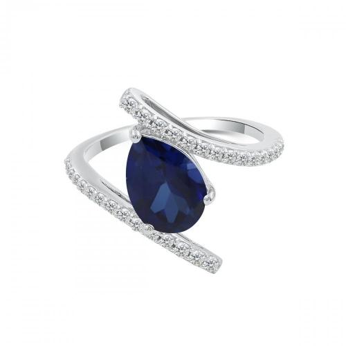 Love Spell® Lab-grown Diamonds And Sapphire Ring - 0.25 Ct. T.w.