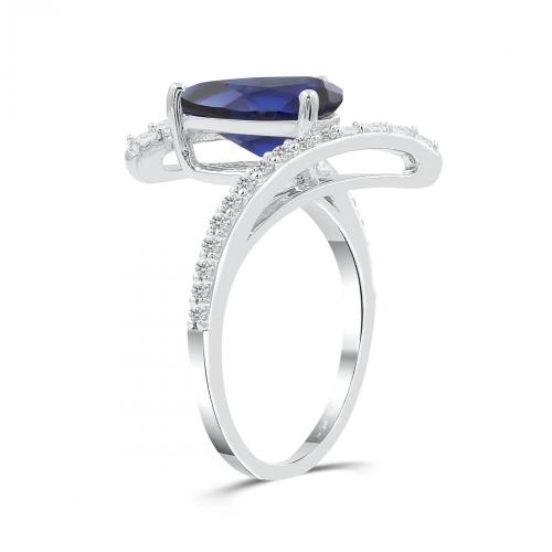 Love Spell® Lab-grown Diamonds And Sapphire Ring - 0.25 Ct. T.w.