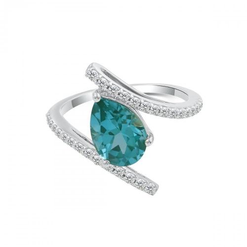 Love Spell® Lab-grown Diamonds And Paraiba Ring - 0.25 Ct. T.w.