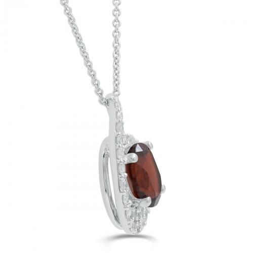 Love Spell® Lab-grown Diamonds And Garnate Pendant - 0.25 Ct. T.w.