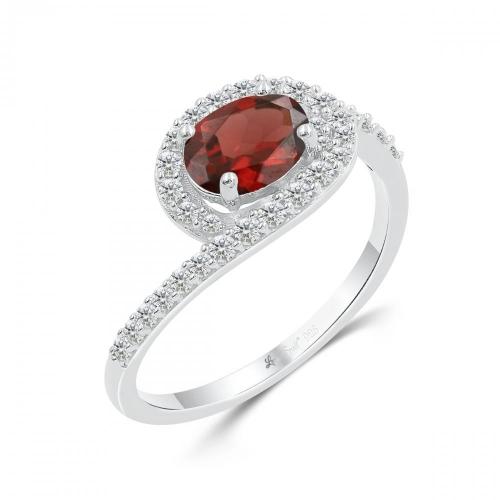 Love Spell® Lab-grown Diamonds And Garnate Ring - 0.30 Ct. T.w.