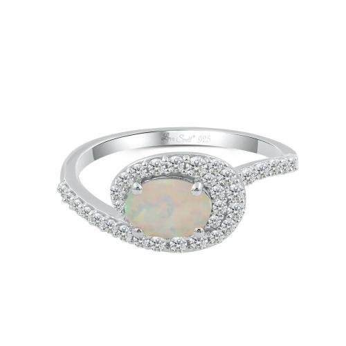 Love Spell® Lab-grown Diamonds And Opal Ring - 0.30 Ct. T.w.