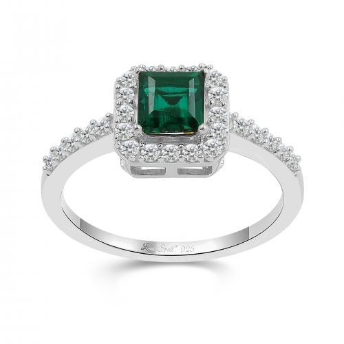 Love Spell® Lab-grown Diamonds And Emerald Ring - 0.35 Ct. T.w.