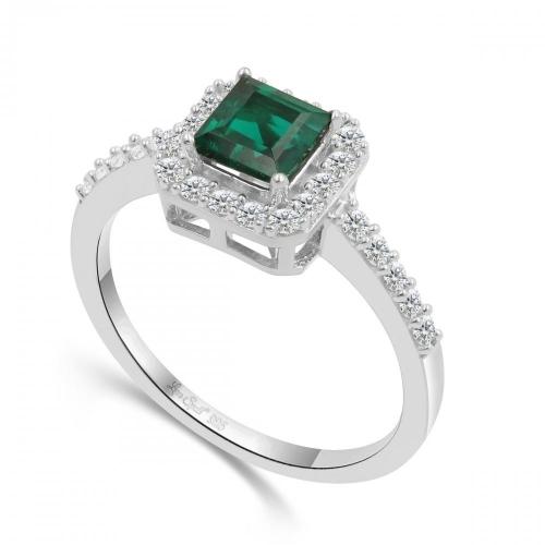Love Spell® Lab-grown Diamonds And Emerald Ring - 0.35 Ct. T.w.