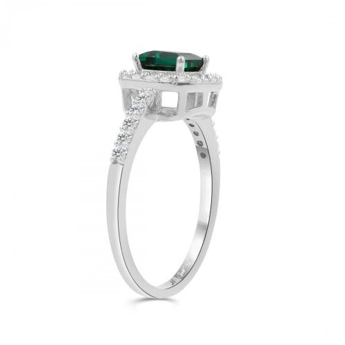 Love Spell® Lab-grown Diamonds And Emerald Ring - 0.35 Ct. T.w.