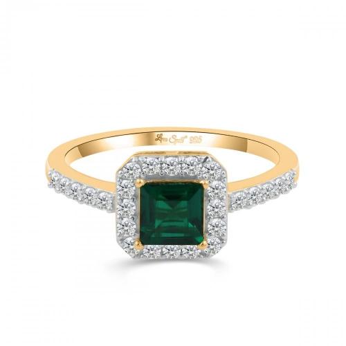 Love Spell® Lab-grown Diamonds And Emerald Ring - 0.35 Ct. T.w.