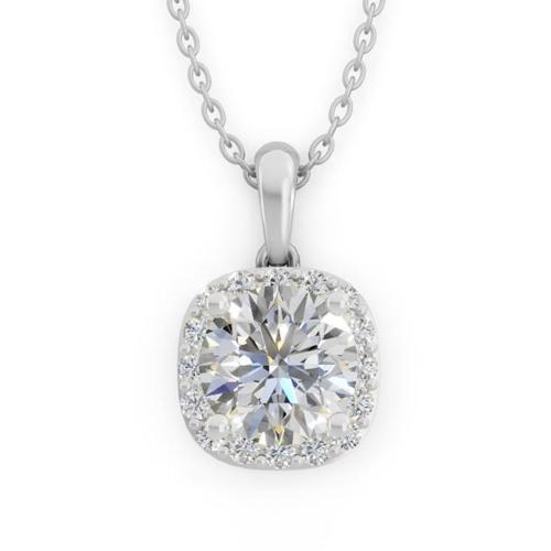 Ultimate Value® Lab-grown Diamonds Halo Pendant - 1.25 Ct. T.w.