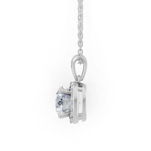Ultimate Value® Lab-grown Diamonds Halo Pendant - 1.25 Ct. T.w.